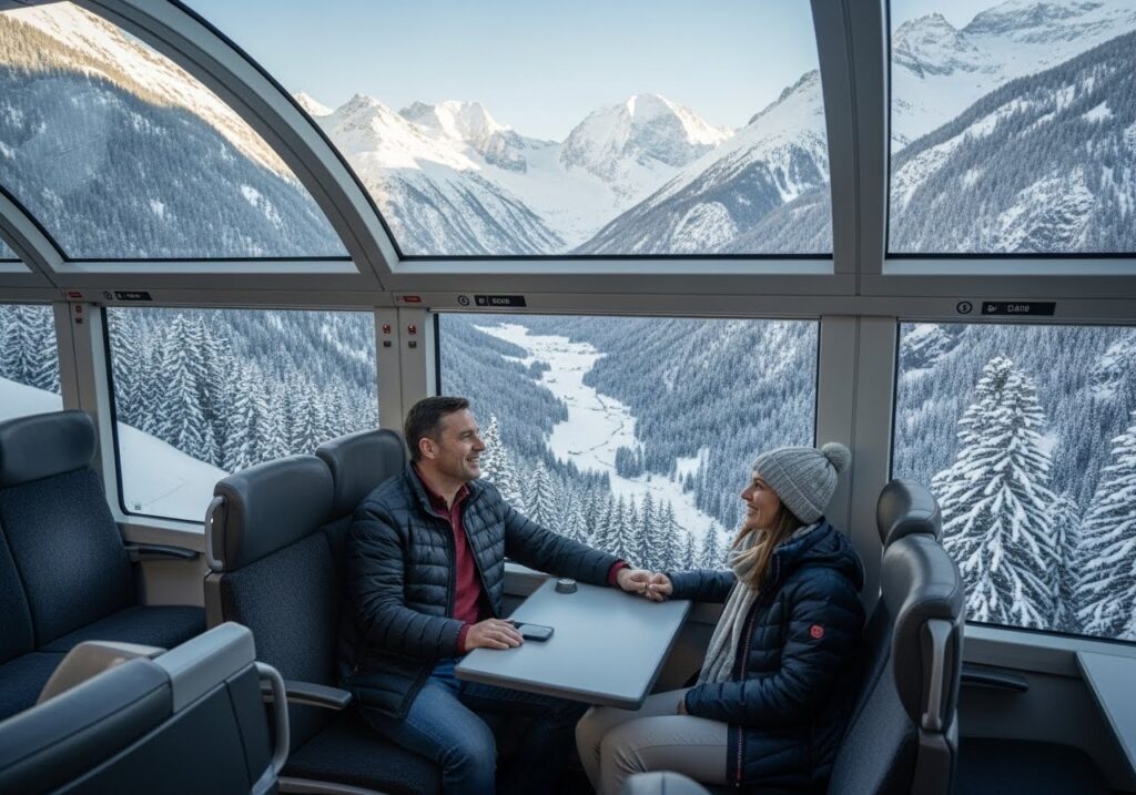 Paquetes turísticos en tren panorámico Glacier Express