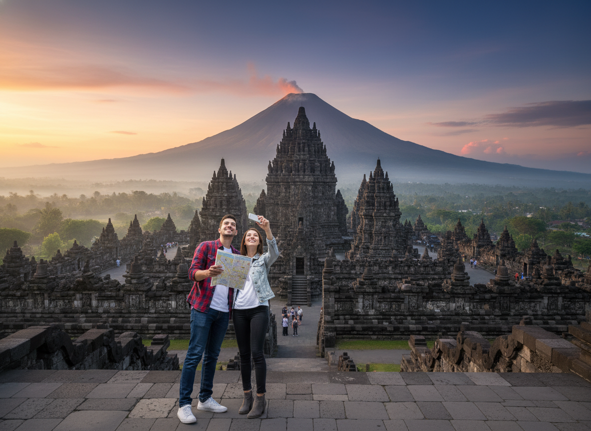 Paquetes turísticos por volcanes y templos