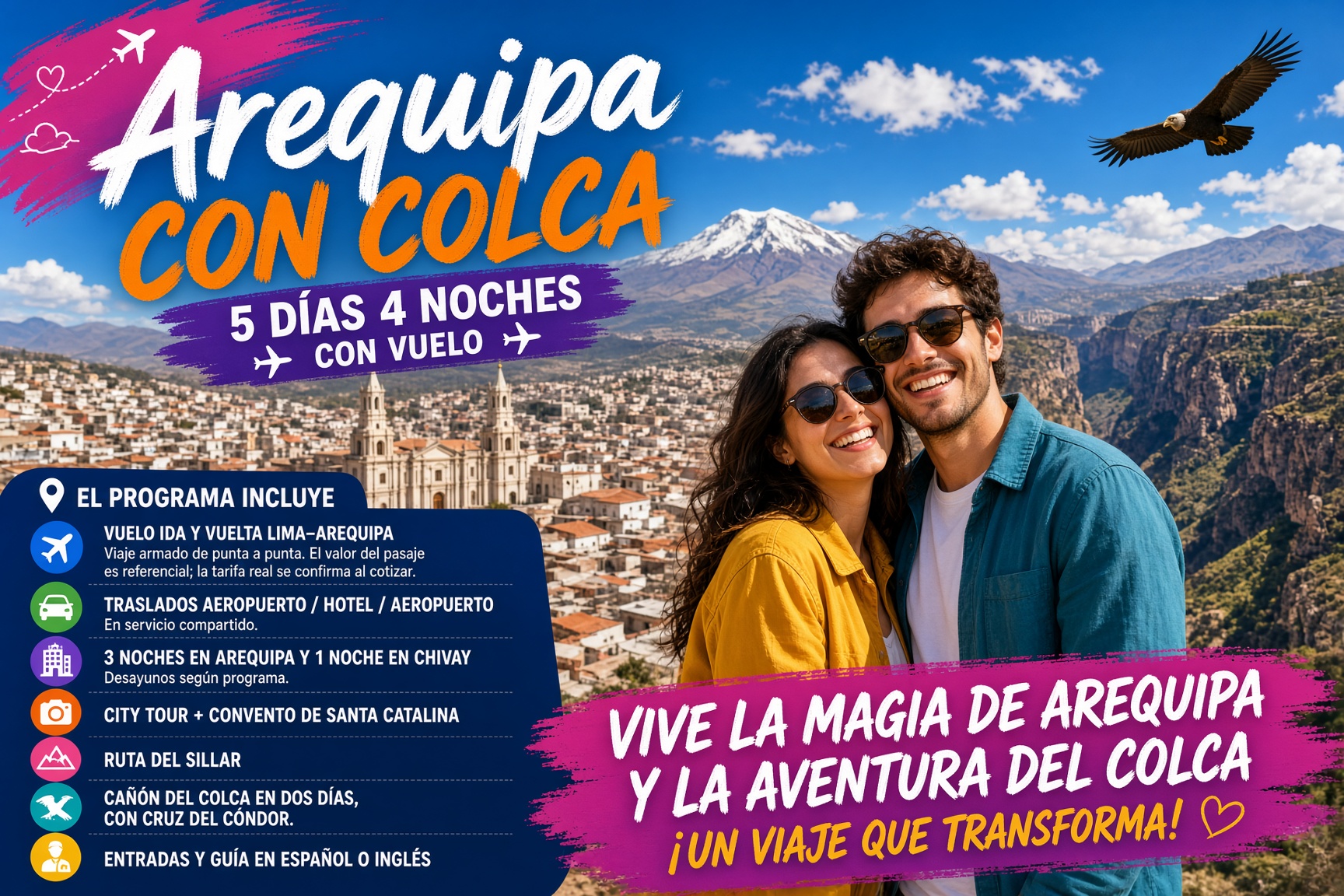 arequipa con colca 5 dias