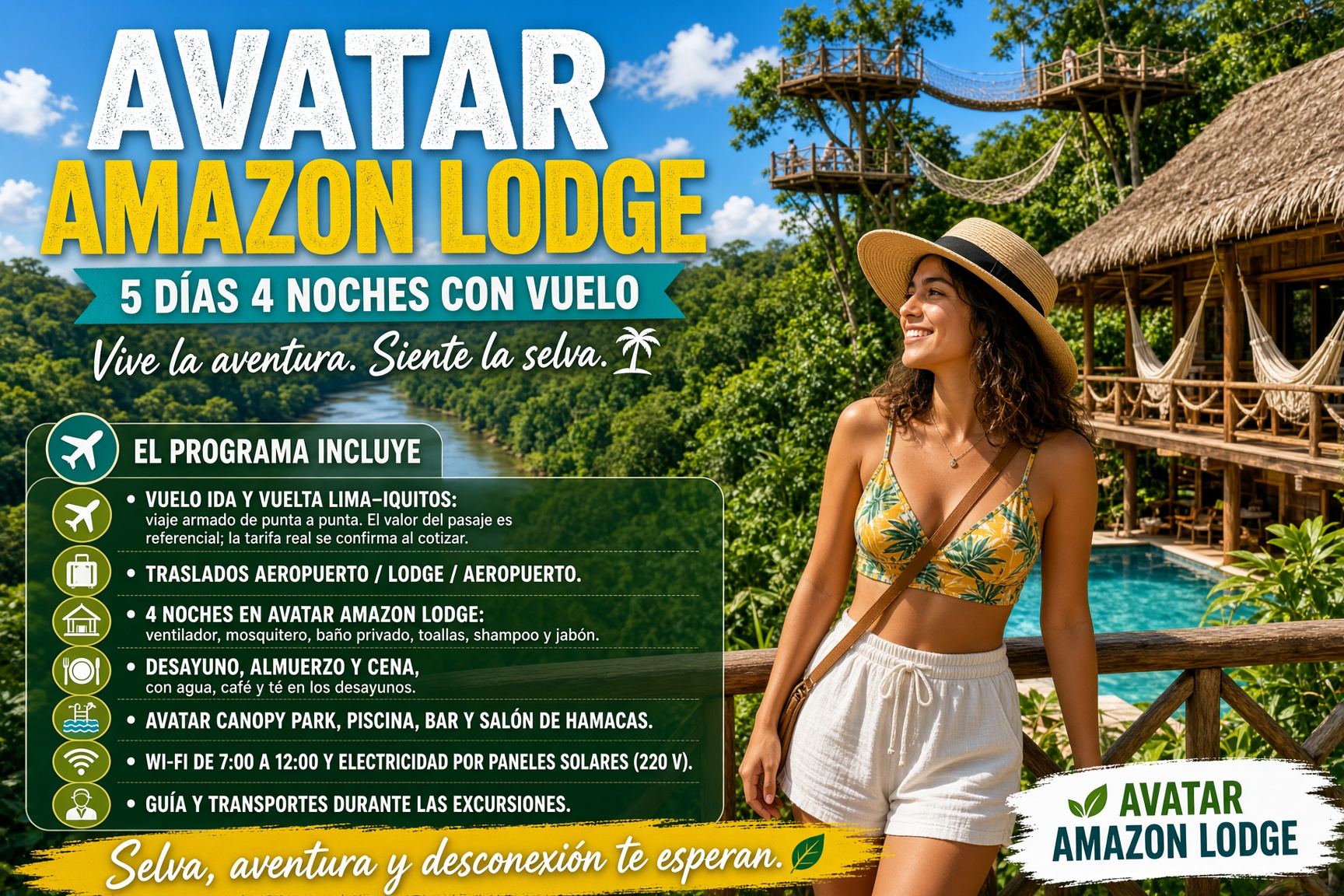 avatar amazo lodge 5 dias