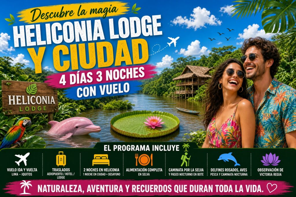 heliconia lodge con ciudad de iquitos