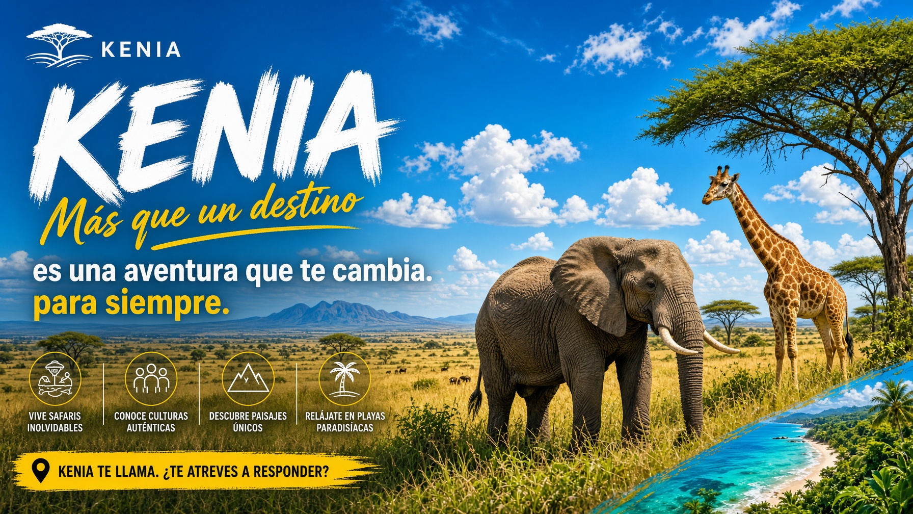 Safari Todo Kenia: elefantes en Amboseli con el Kilimanjaro