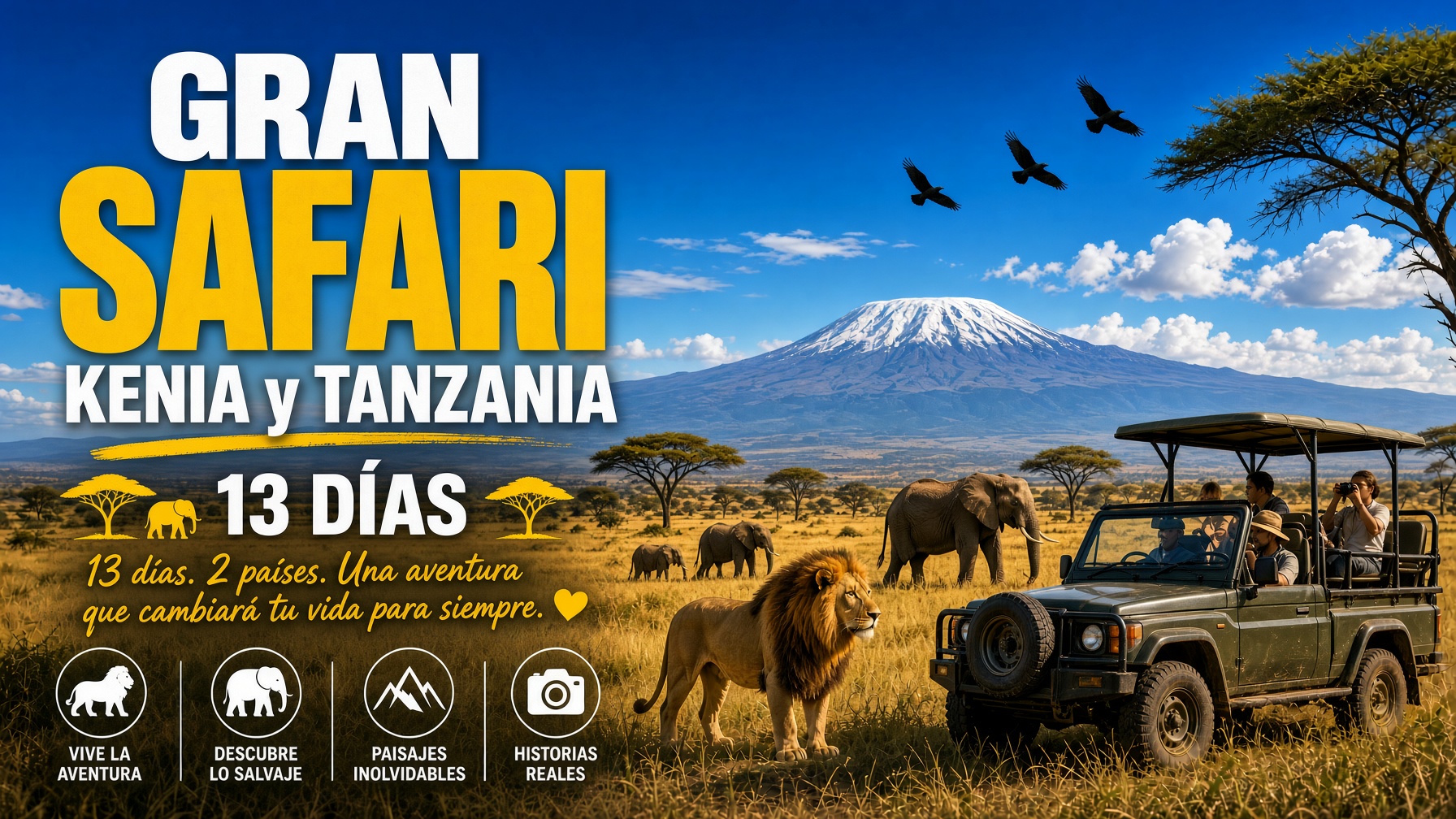 Gran Safari desde Kenia a Tanzania