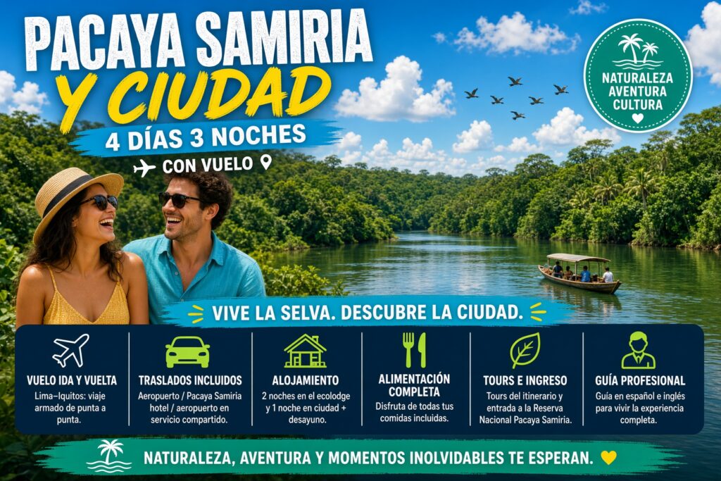 pacaya samiria y ciudad de iquitos