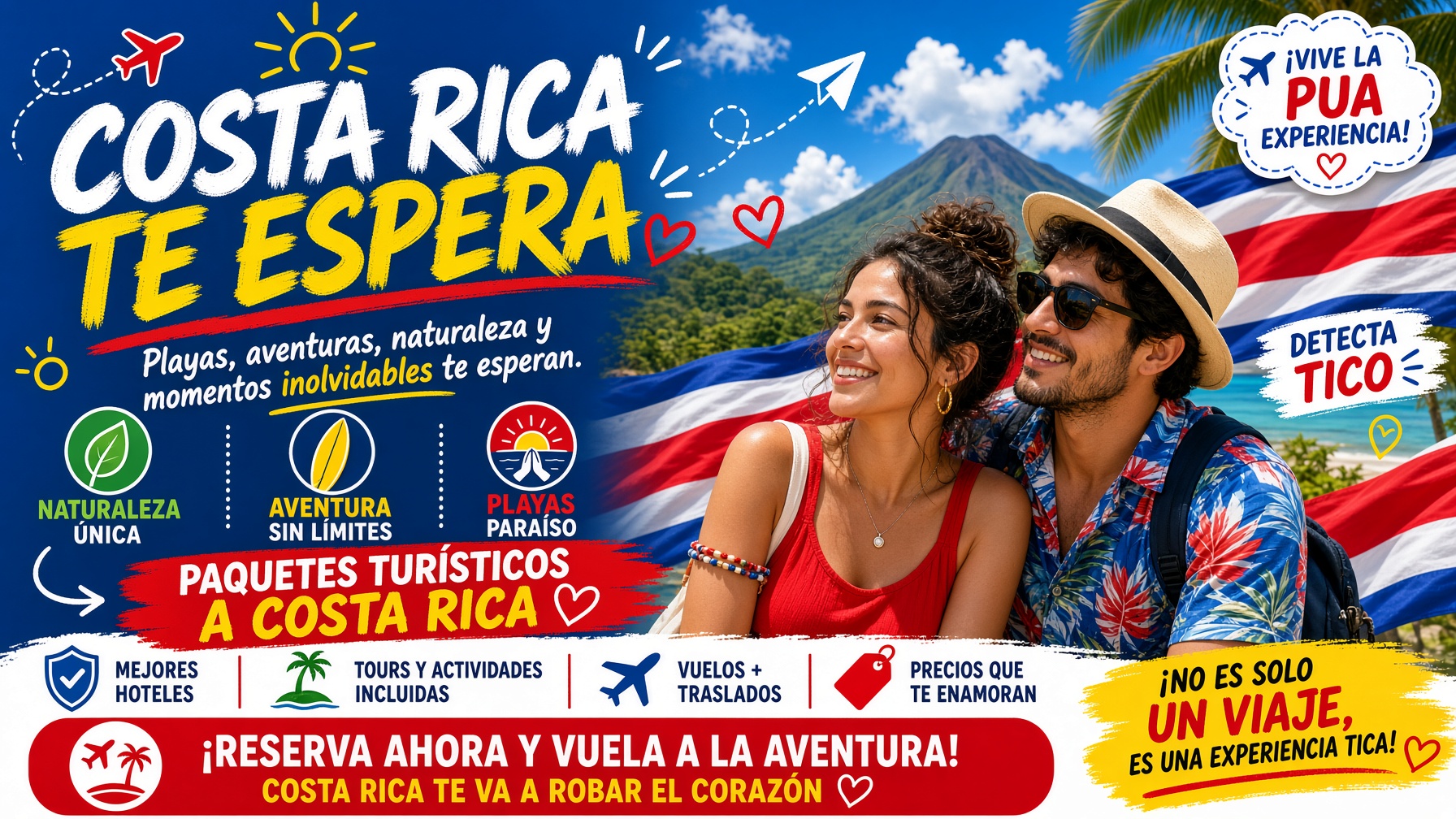 Paquetes turísticos a Costa Rica desde Lima
